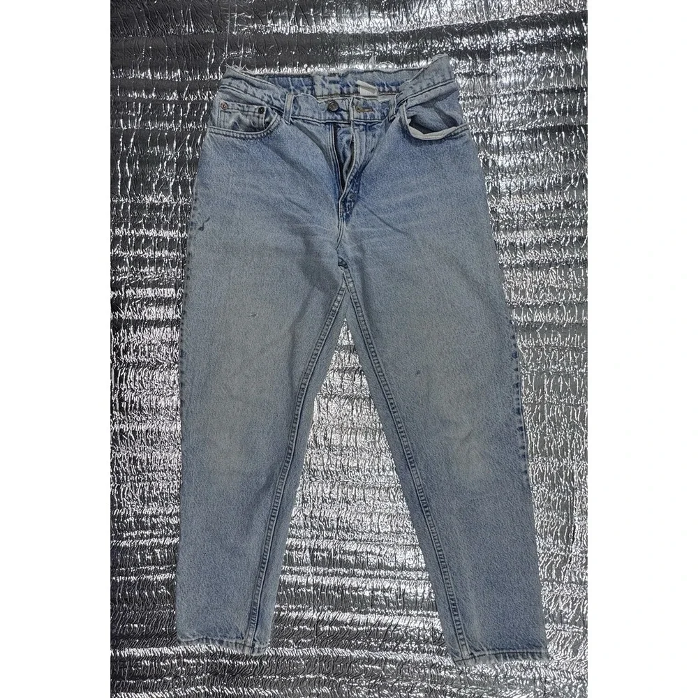 Vintage Levi's 505 Jeans 28x29 Light Wash Red Tab Factory 98 Zip Fly USA Made
